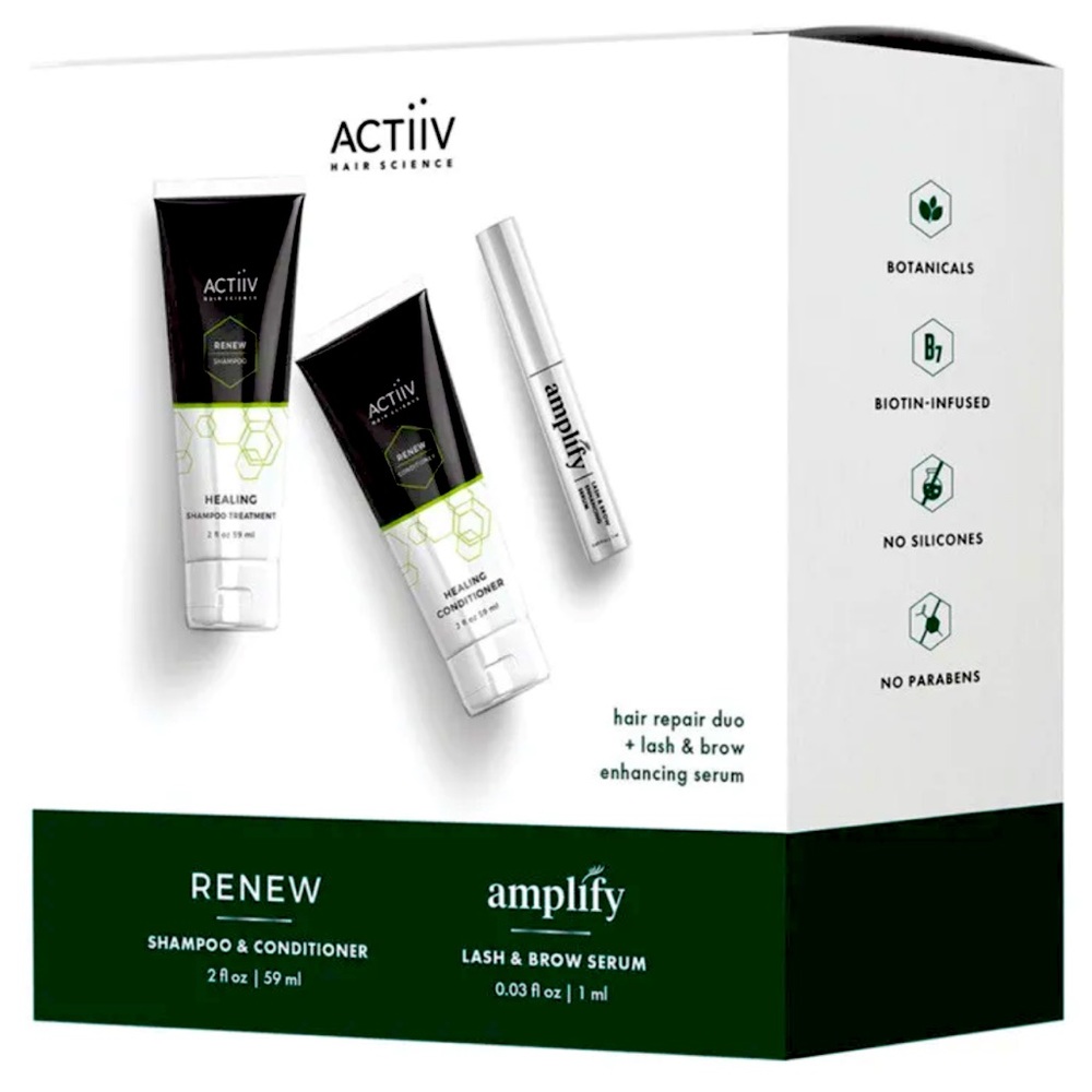 ACTiiV HAIR,LASH,& BROW TRIO HAIR REPAIR DUO & LASH & BROW ENHANCING SERUM